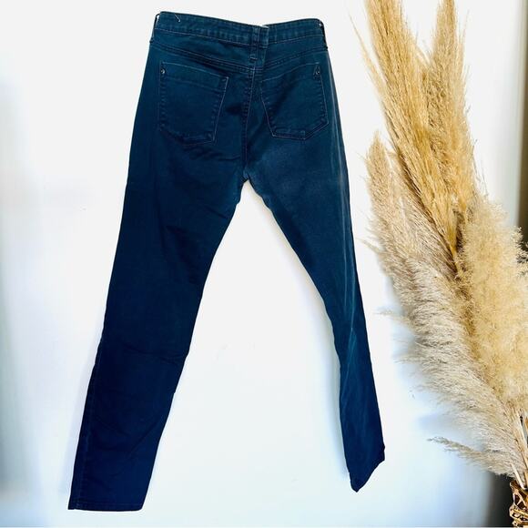 VINTAGE Y2K HERITAGE 1981 Navy Blue Denim Jeans Low Rise Straight Leg Pants 30 - Picture 6 of 14